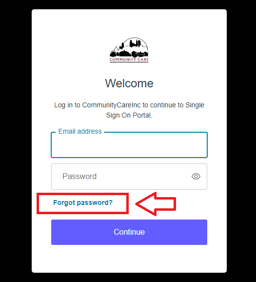 login screenshot